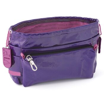 Bag in bag rundleer violet