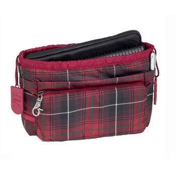 Bag in bag tartan rouge