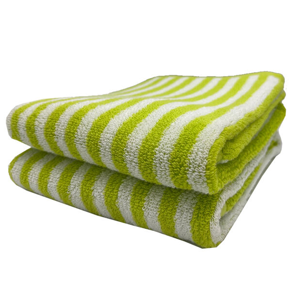 Biarritz handdoek 50x70 cm poison/white - set van 2