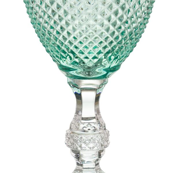Bicos bicolor handmade glass- groen - -set van 2