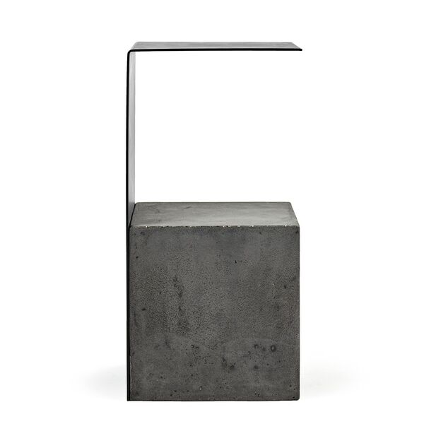 Bijzettafel beton staal