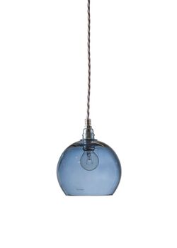 Bollamp glas deep blue 15,5 cm