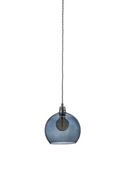 Bollamp glas deep blue 22 cm