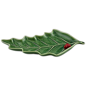 Bordallo Pinheiro Schaal L - Holly - Groen - 36 cm 