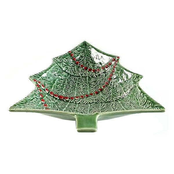 Bordallo Pinheiro Schaaltje - Christmastree - Groen - 18.5 cm - set van 2