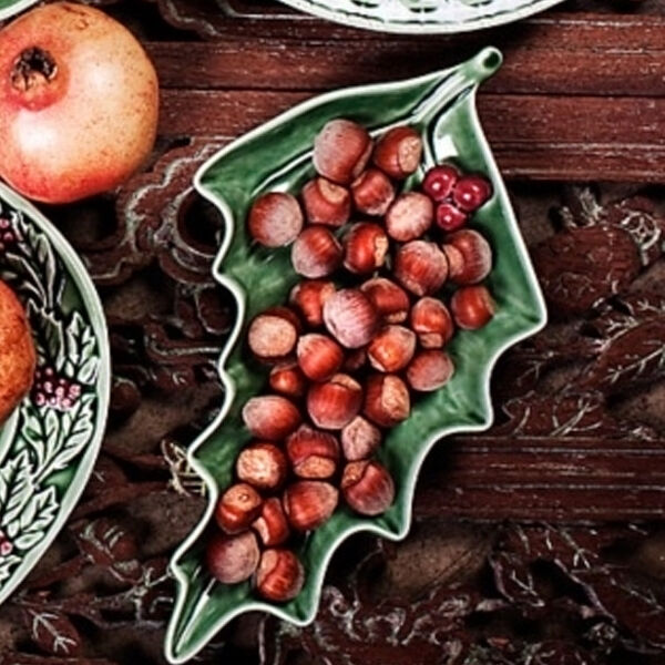 Bordallo Pinheiro Schaaltje - Holly - Groen - 27 cm 