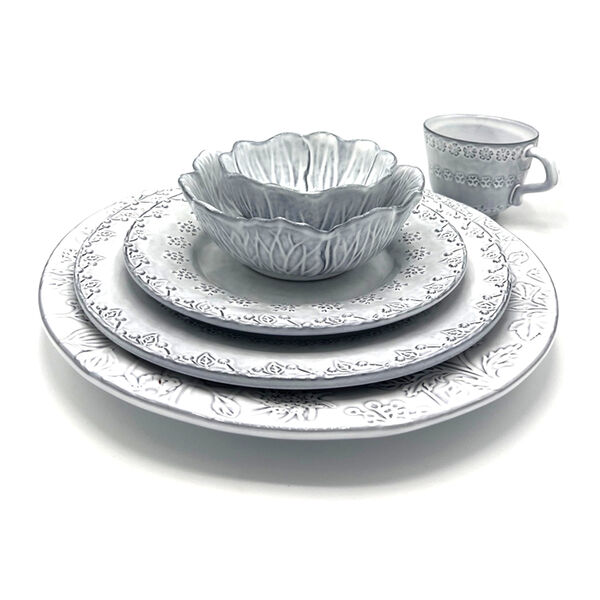 Bordallo Pinheiro - Soepbord Flora antique white  23 cm - 4 stuks
