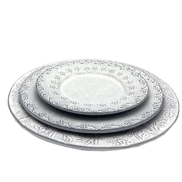 Bordallo Pinheiro - Soepbord Flora antique white  23 cm - 4 stuks