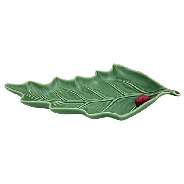 Bordallo Pinheiro Taartschaal - Holly - Groen 36 cm