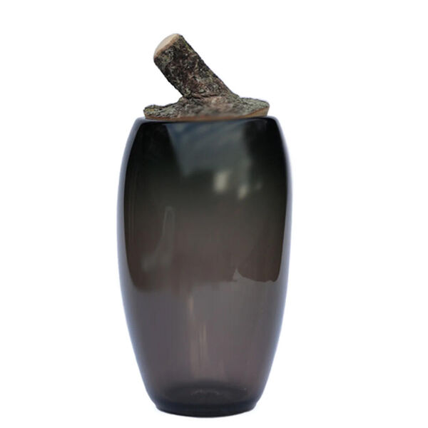 Branch Bowl smoke - Sculptural glass