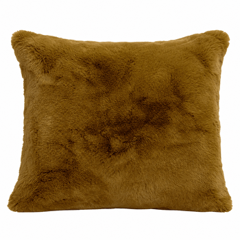 Chamonix kussen faux fur - gold- 45x45 cm