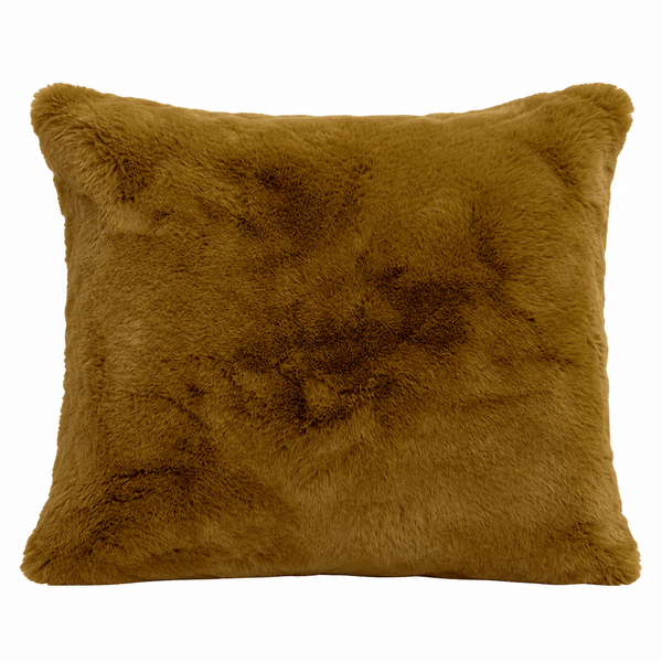 Chamonix kussen faux fur - gold- 45x45 cm