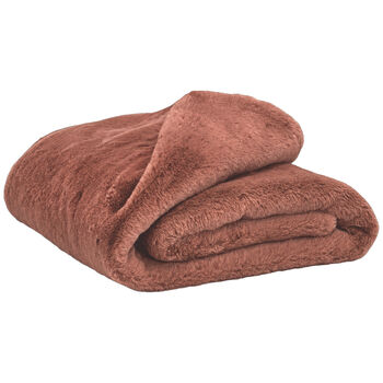 Chamonix plaid faux fur - mocaccino - 150x200 cm