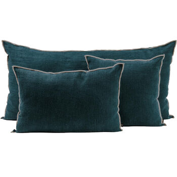 Chennai linnen kussen bleu de prusse  55x110 cm