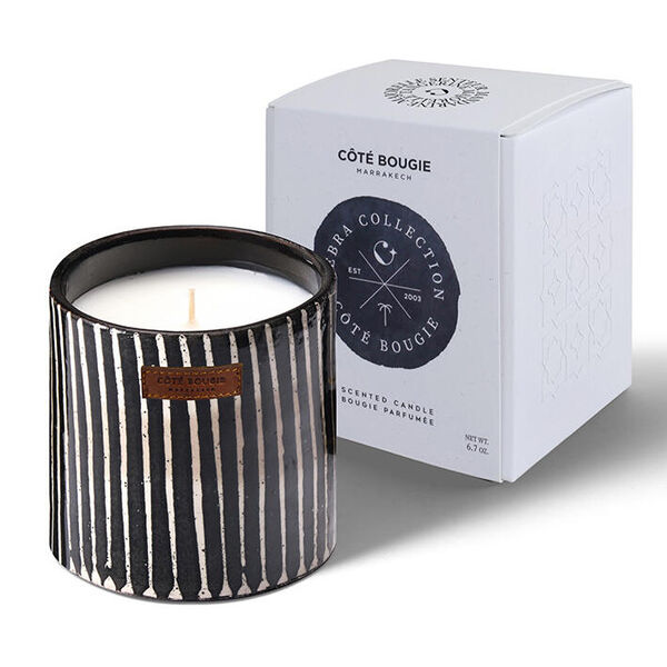 Côté Bougie geurkaars Zebre - Mandarine/majorelle Small