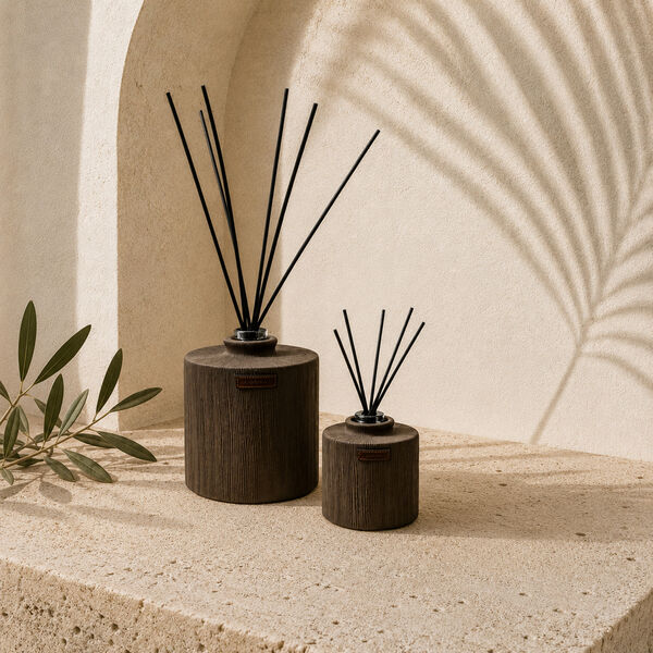Côté Bougie geursticks  Striee Grise - Oud/Santal - 500 ml