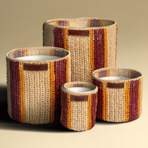 Côté Bougie Raphia rim geurkaars Dattes