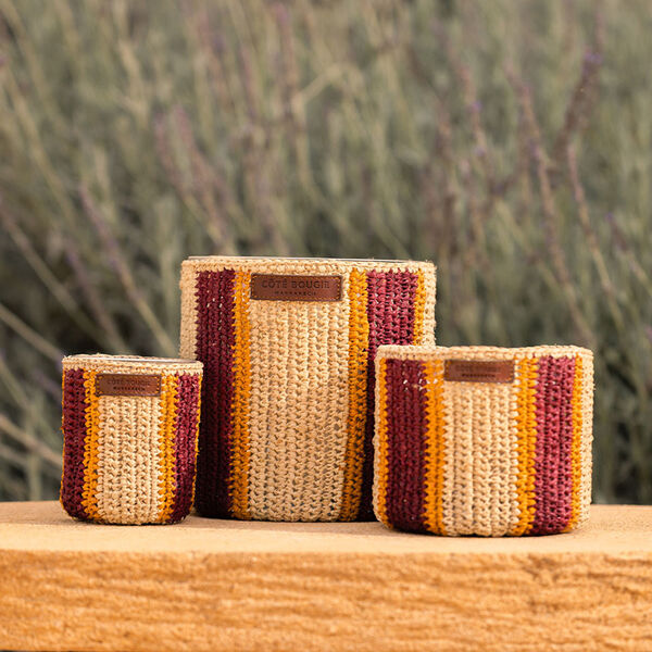 Côté Bougie Raphia rim geurkaars Dattes