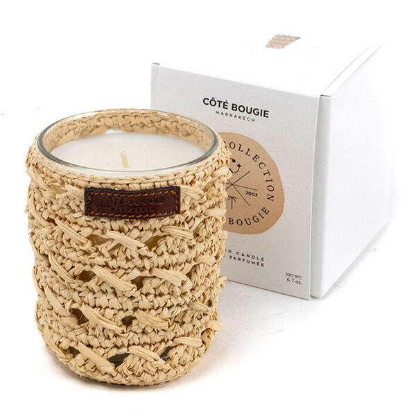 Côté Bougie Raphia Zina geurkaars Oriental - Medium