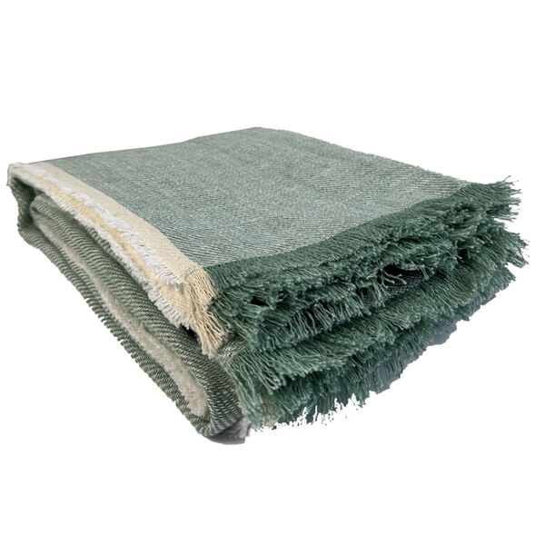 Cuba plaid linnen Celadon 135x190 cm