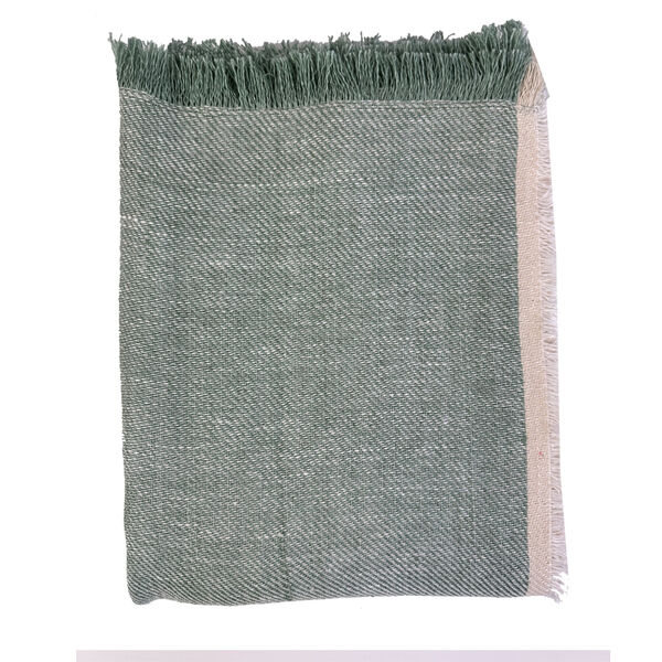 Cuba plaid linnen Celadon 135x190 cm