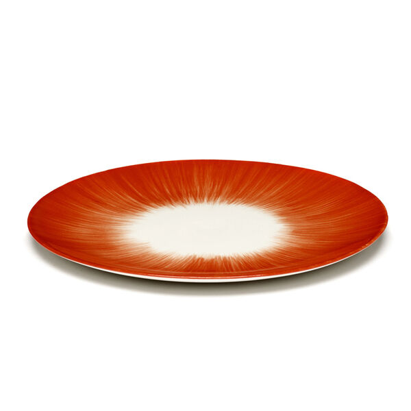 Dé Tableware by Ann Demeulemeester - Gebaksbord Variatie 5 - offwhite/red Ø17,5 