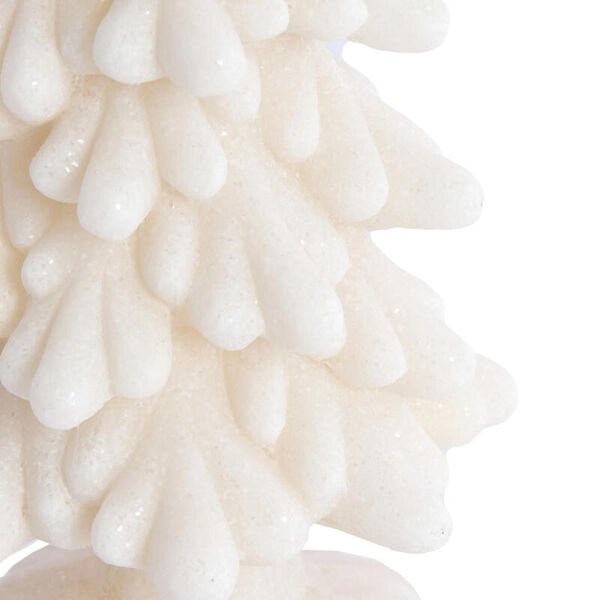 Decoratieve kerstboom offwhite - 35 cm
