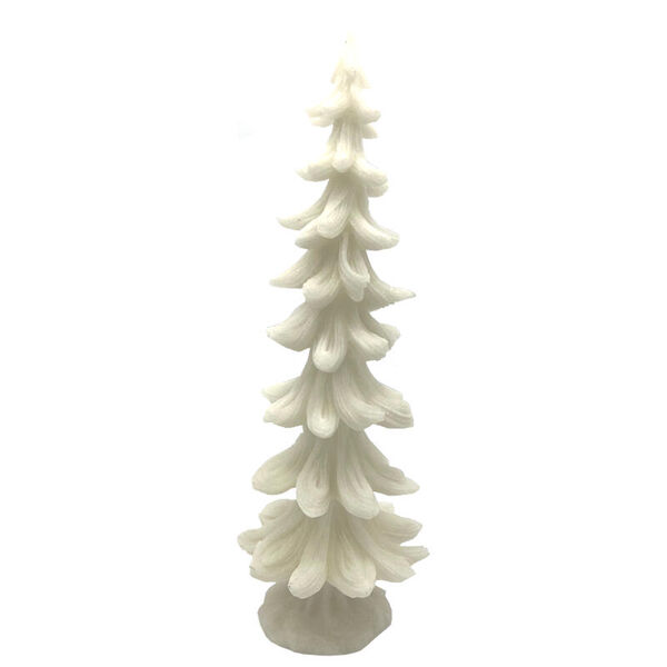 Decoratieve kerstboom offwhite - 42 cm