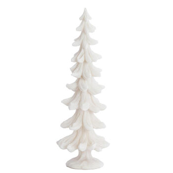 Decoratieve kerstboom offwhite - 42 cm