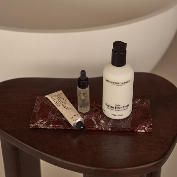 Dienblad marmer burgundy small