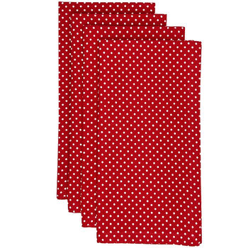 Dottie servet rood - set van 4