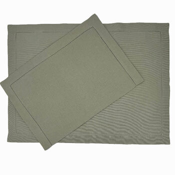 Ebba placemat linengreen  - set van 2
