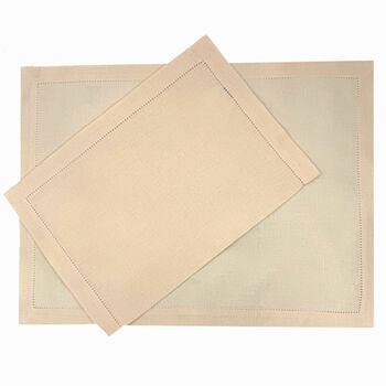 Ebba placemat salmon  - set van 2