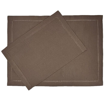 Ebba placemat walnut  - set van 2