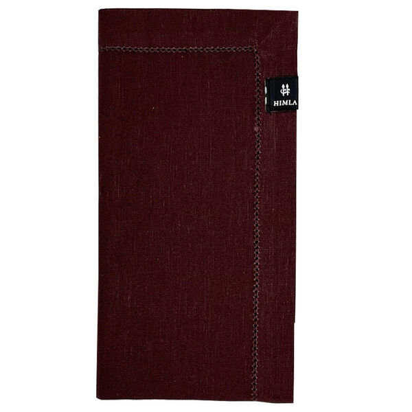 Ebba servet aubergine set van 2