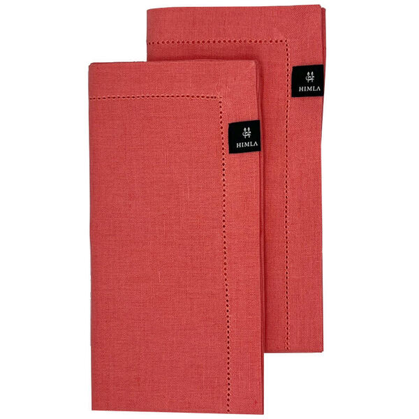 Ebba servet coral set van 2