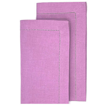 Ebba servet orchid set van 2