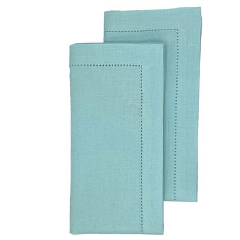Ebba servet turquoise set van 2