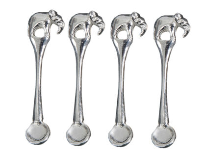 Elephant spoon set van 4