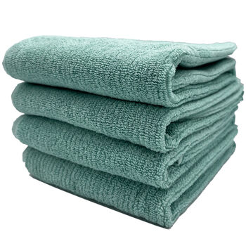 Ella handdoek aqua 70x50 cm - set van 4