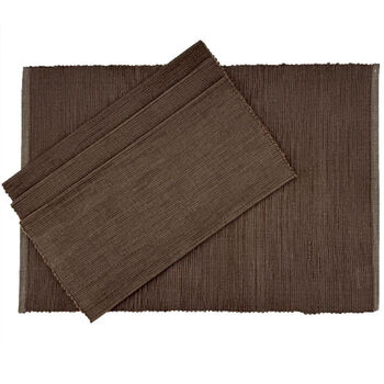 Fina placemat dark brown- set van 4 