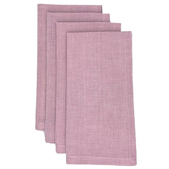 Fina servet malva -  set van 4