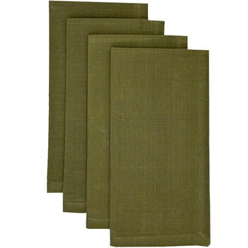 Fina servet olive  -  set van 4