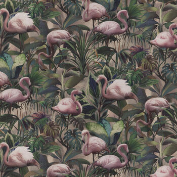 Flamingo botanica stof per meter