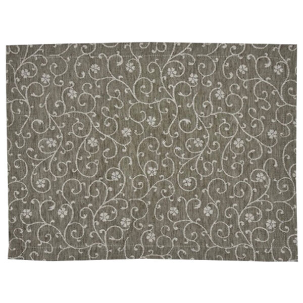 Flora placemat walnut set van 2