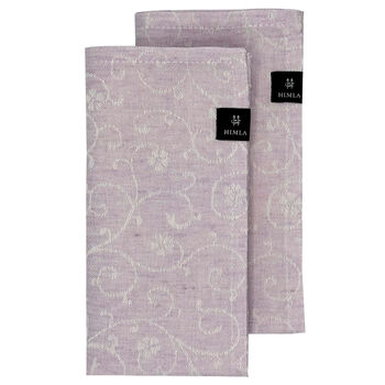 Flora servet prime rose set van 2