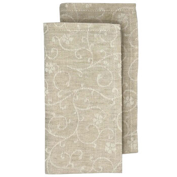 Flora servet sand set van 2