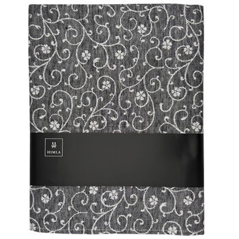 Flora tafelkleed black