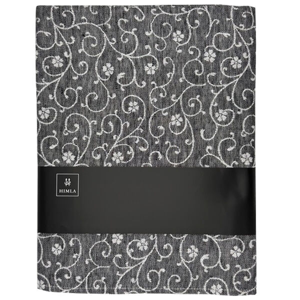Flora tafelkleed black