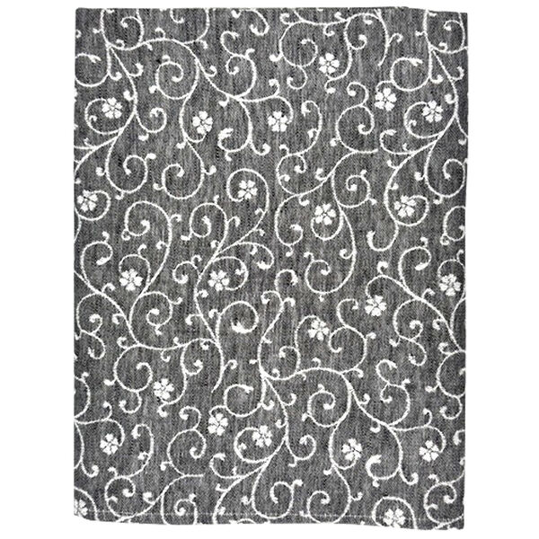 Flora tafelkleed black